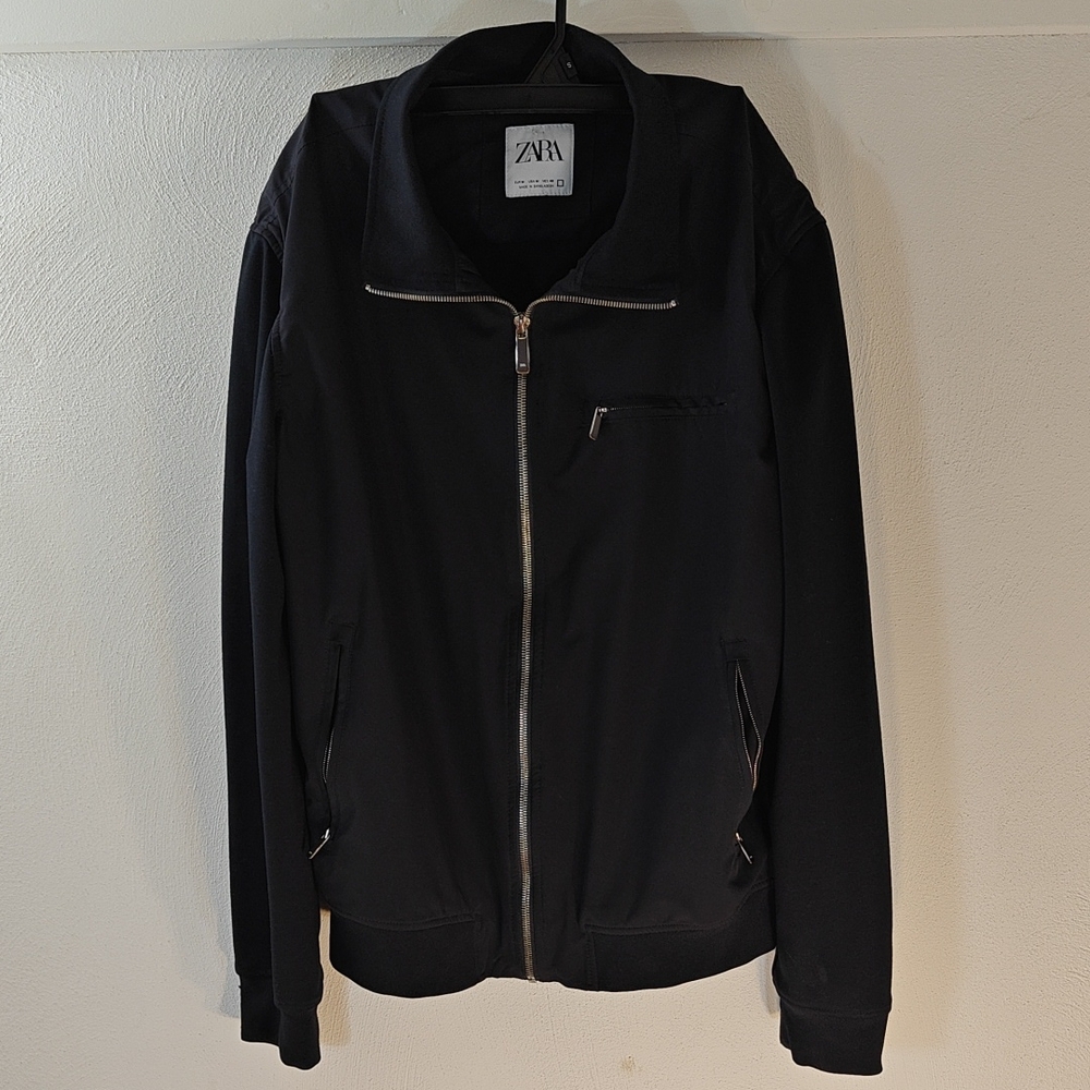 Zara Classic Black Zip Jacket